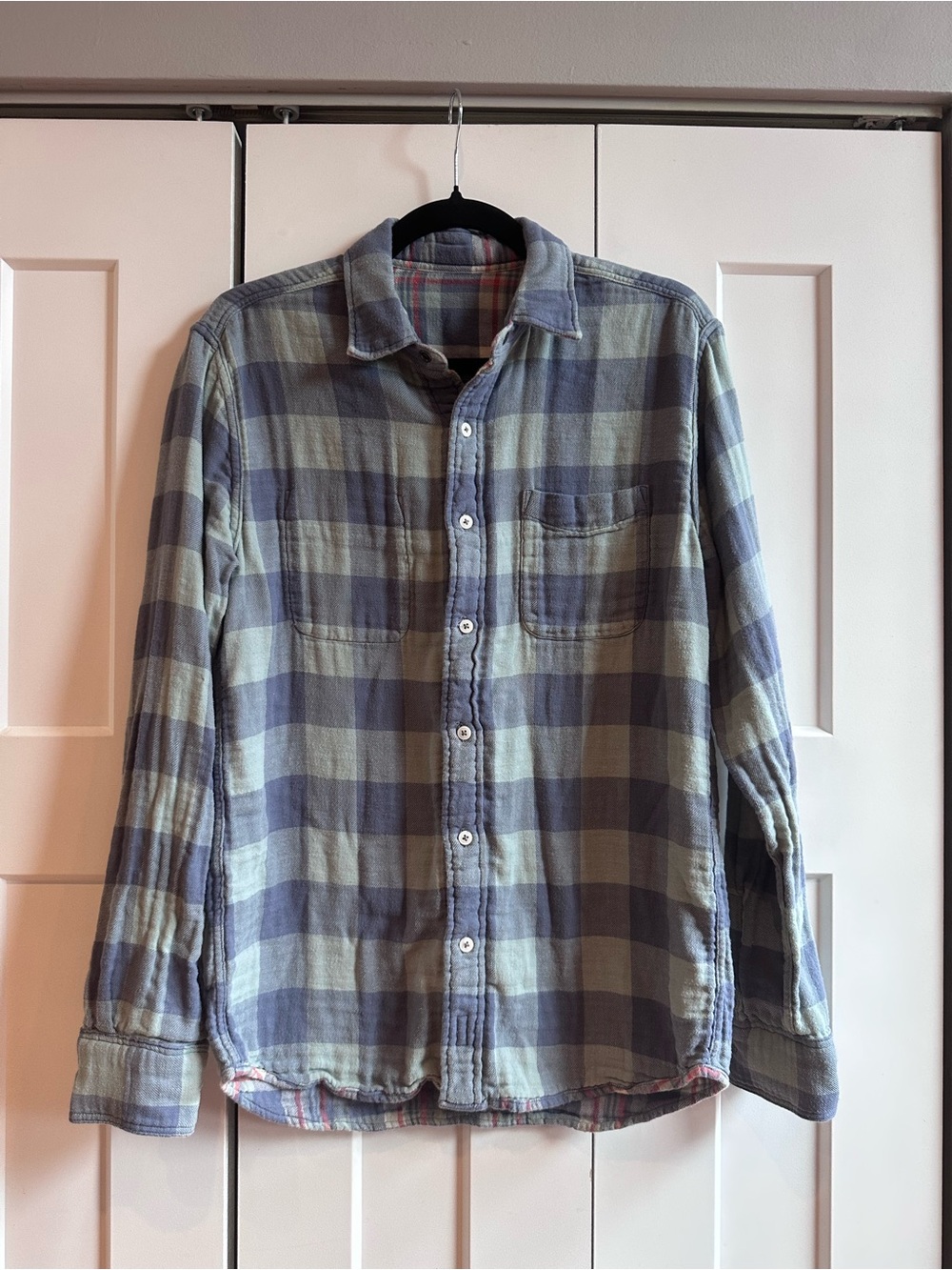Faherty Men's Reversible Plaid Button-Up Shirt
